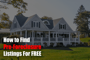 How do you hot sale get foreclosure listings