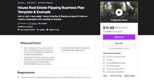 House Real Estate Flipping Business Plan Template & Example