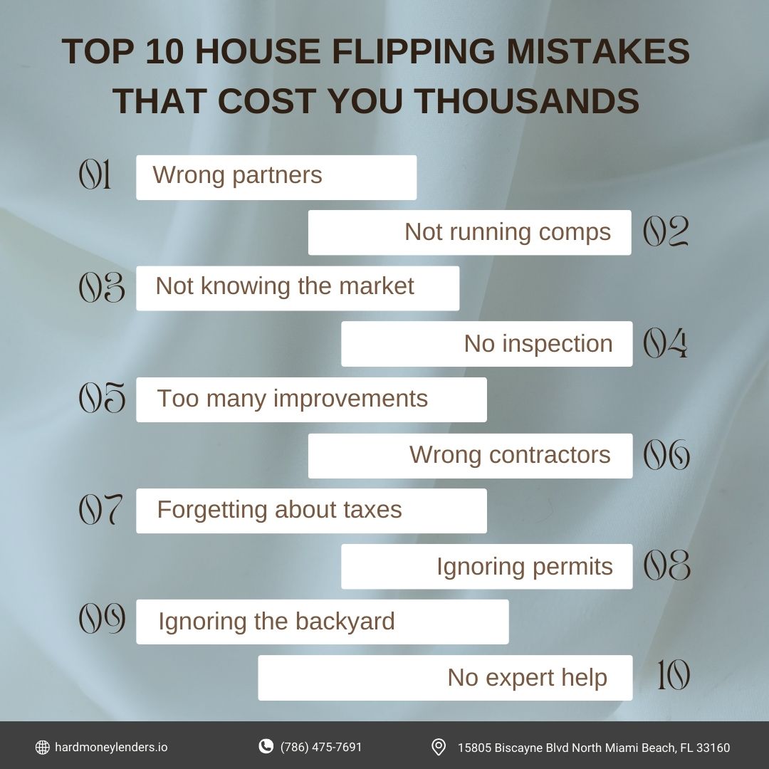 Top 10 House Flipping Mistakes that Cost You Thousands