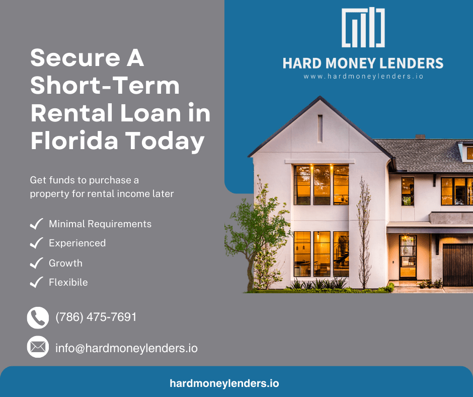 Hard Money Lenders Short Term Rental Loan Florida Ad