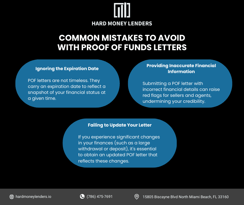 Common Mistakes to Avoid with Proof of Funds Letters